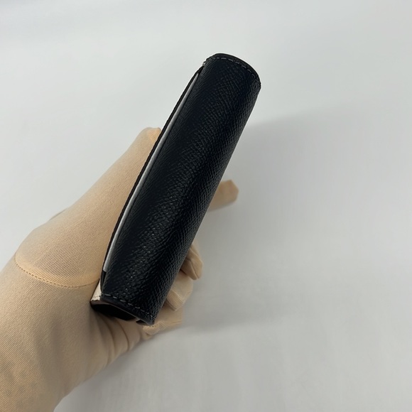 Coach Small Trifold Wallet Silver/Chalk Black Multi - Picture 6 of 15